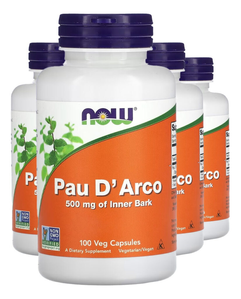 Pau D'arco 500mg 100 Cáps Importado 4un Now Foods