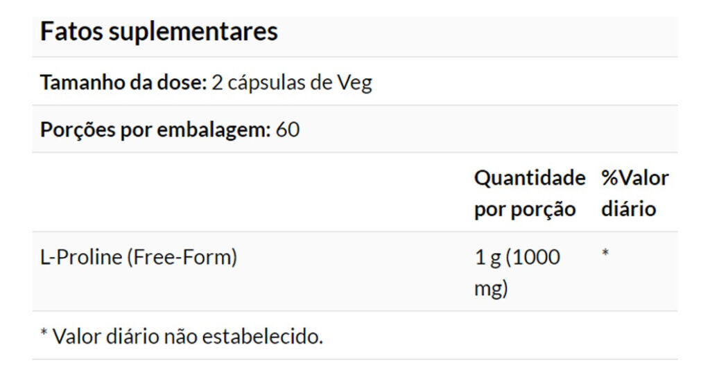L-prolina 500mg Now Foods 120 Caps + Porta Cápsulas - Imagem 4