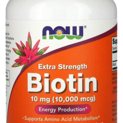 Biotina 10mg Extra Força Now Foods 120veg Caps Sabor Sem Sabor