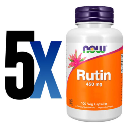 Rutina 450mg Now Foods Ritin 100cáps Importado 5un - Imagem 2