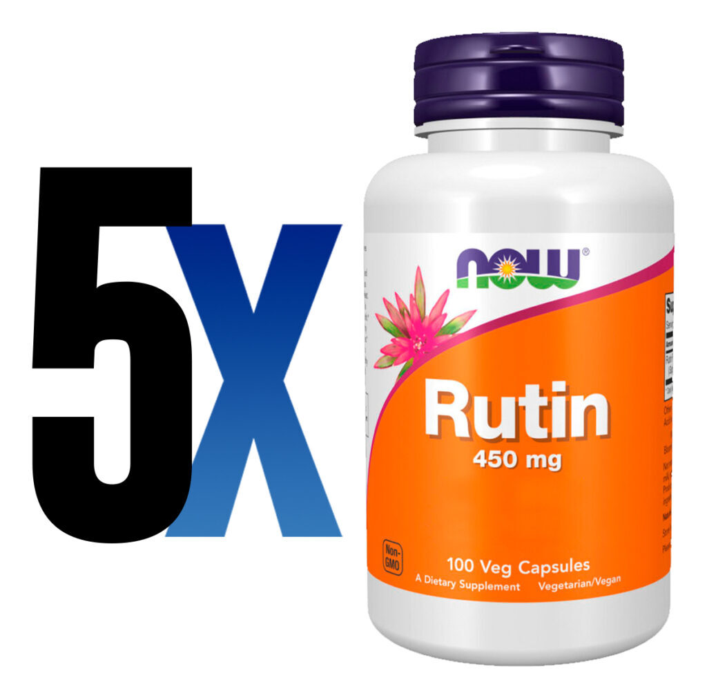 Rutina 450mg Now Foods Ritin 100cáps Importado 5un - Imagem 2