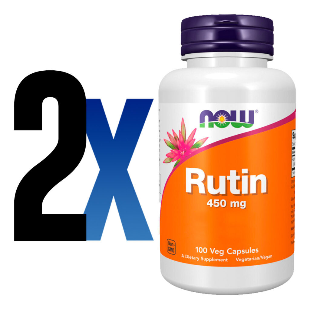 Rutina 450mg Ritin 100cáps Importado 2un Now Foods - Imagem 2