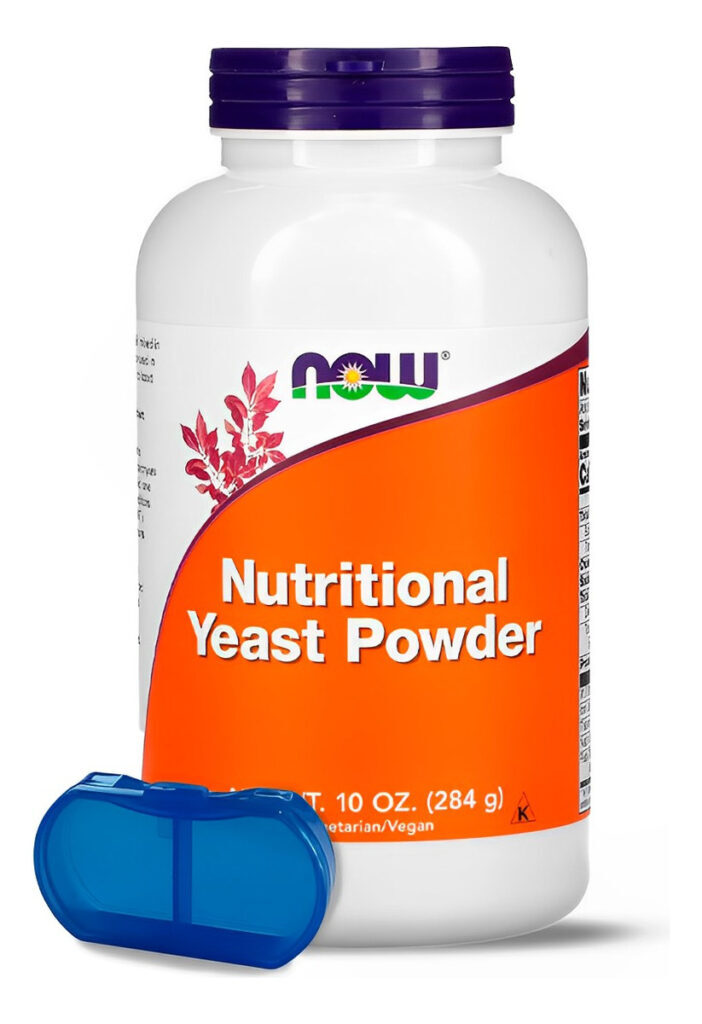 Levedura Nutricional Em Pó Now Foods 284 G + Porta Cápsulas