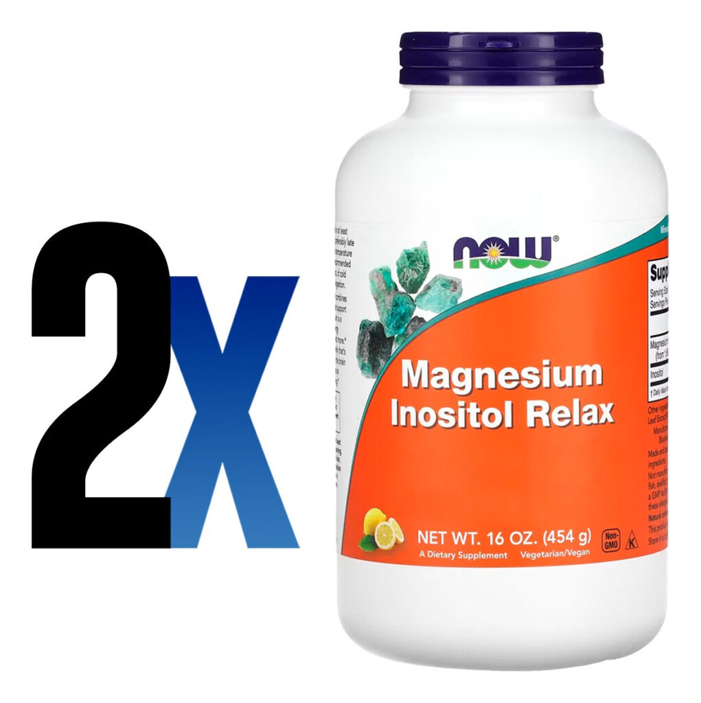 Magnésio Inositol Pó 454g Limonada Importado 2un Now Foods - Imagem 2