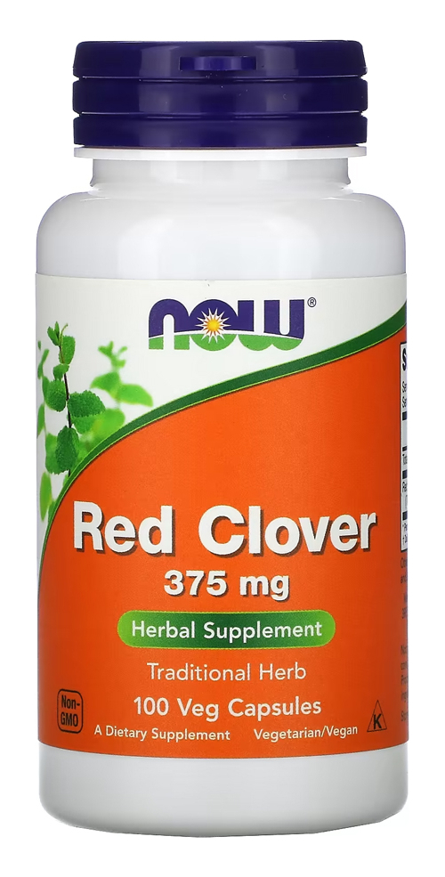 Trevo Vermelho 375mg Now Foods 100 Veg Caps Importado