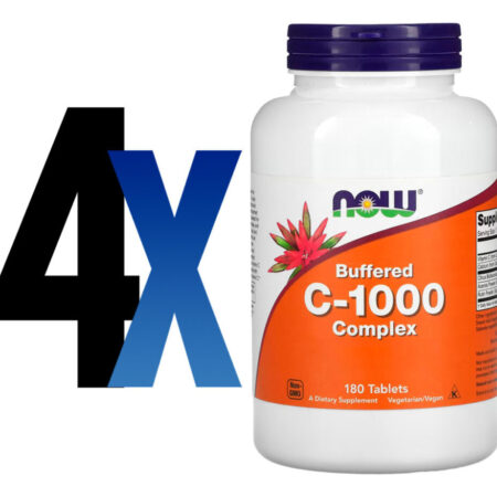Complexo Vitamina C 1000mg 180 Tabls Importado 4un Now Foods - Imagem 2