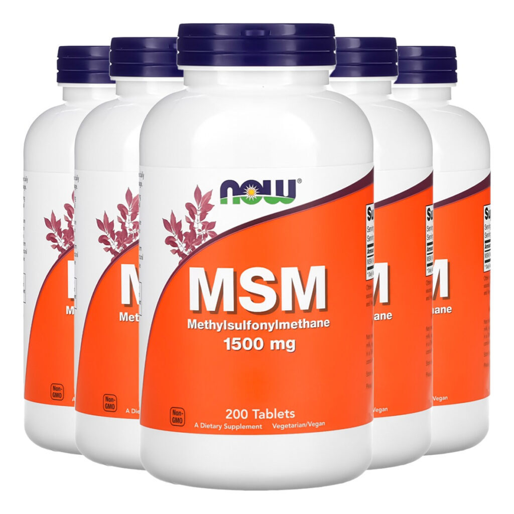 Msm 1500mg 200 Tablets Importado 5un Now Foods