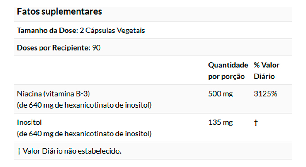 Niacina 250mg Now Foods Flush-free 180 Cápsula Importado - Imagem 3