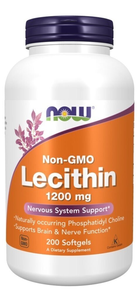 Lecithin (lecitina) 1200mg 200 Softgels Now Foods