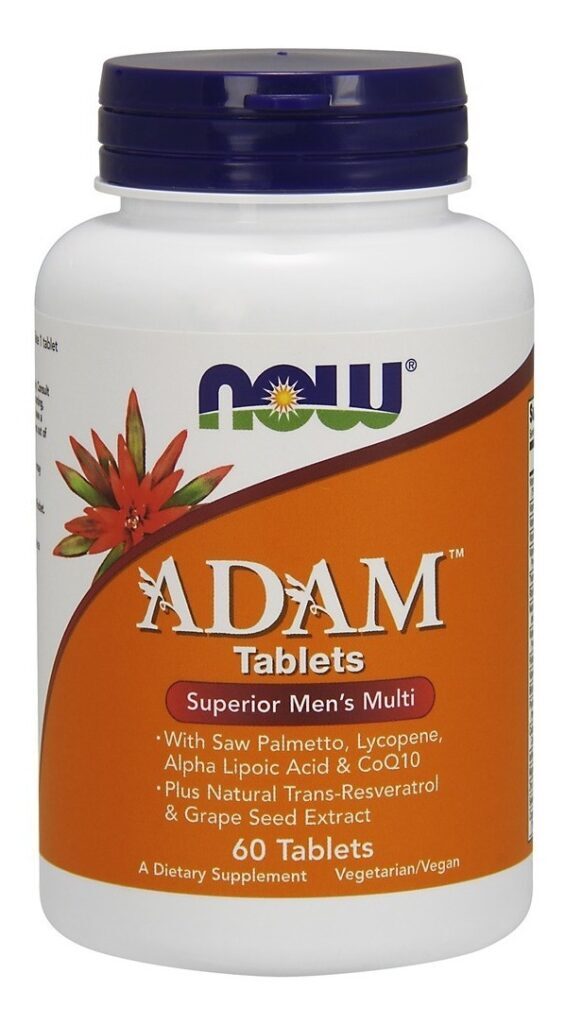 Multivitaminas Adam Da Now Foods Para Homens 60 Comprimidos Sfn