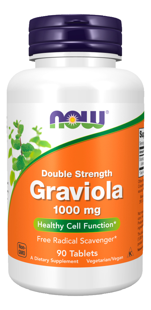 Graviola 1000mg Now Foods 90 Tablets Importado