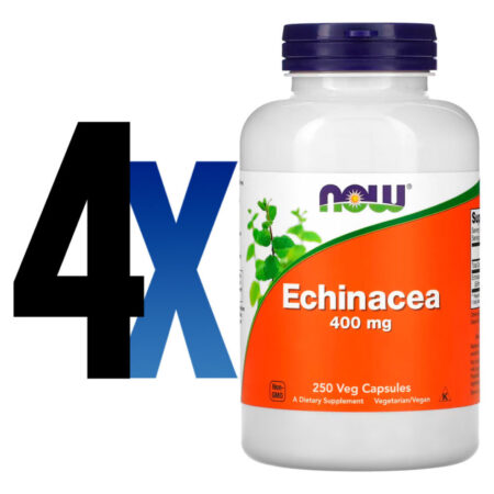 Equinácea 400mg 250 Cáps Importado 4un Now Foods - Imagem 2