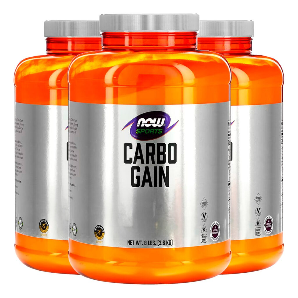 Carbo Gain Pó 3.63kg Importado 3un Now Foods