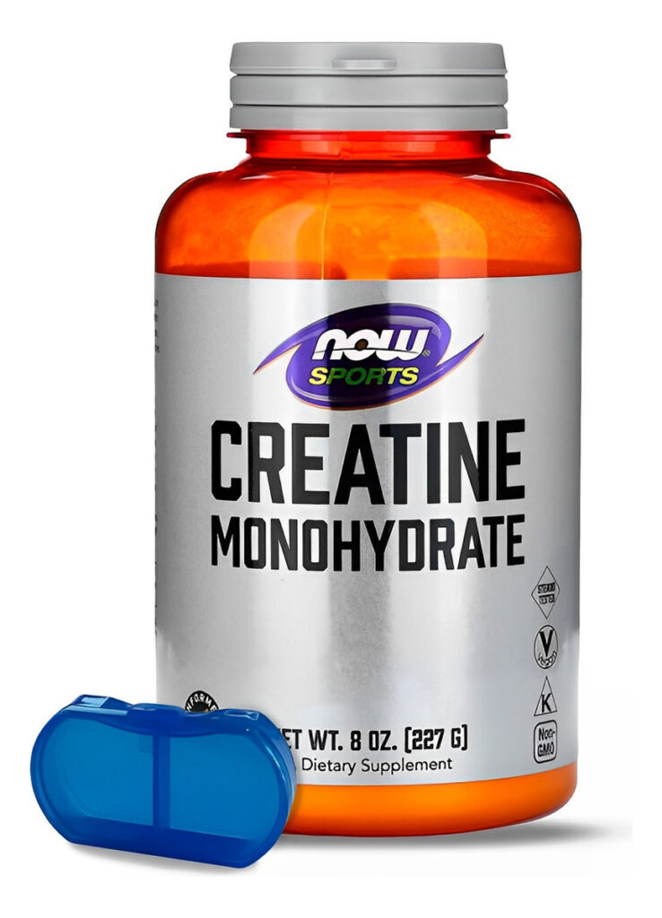 Creatina Monohidratada Now Foods 227g Em Pó + Porta Cápsulas