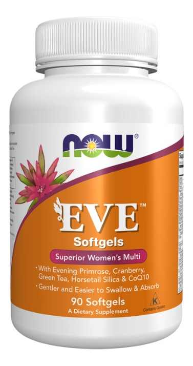 Multivitamínico Eve Mulheres Now Foods 90 Softgels Sabor Sem Sabor - Imagem 3