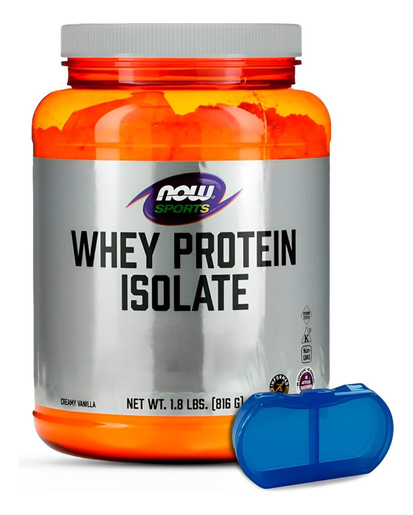 Whey Protein Pó Now Foods 816g Baunilha +porta Cápsulas