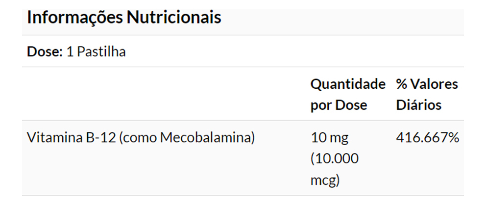Metil B-12 Now Foods 10000mcg F. Extra 60past Importado 5un - Imagem 5