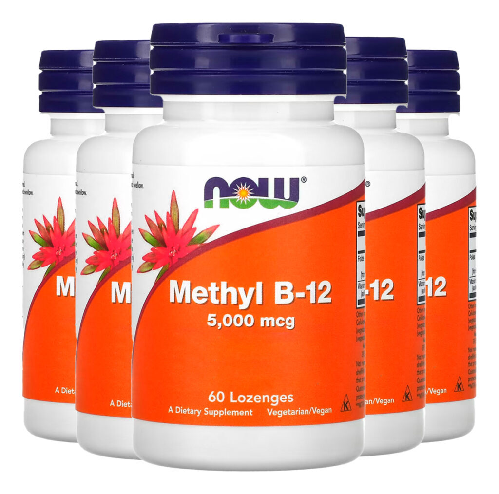 Metil B-12 5.000mcg Now Foods 60 Pastilhas Importado 5un