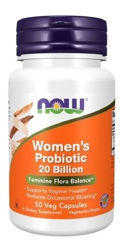 Probiótico Feminino Now Foods 20 Bilhões 50 Vegcap Sfn