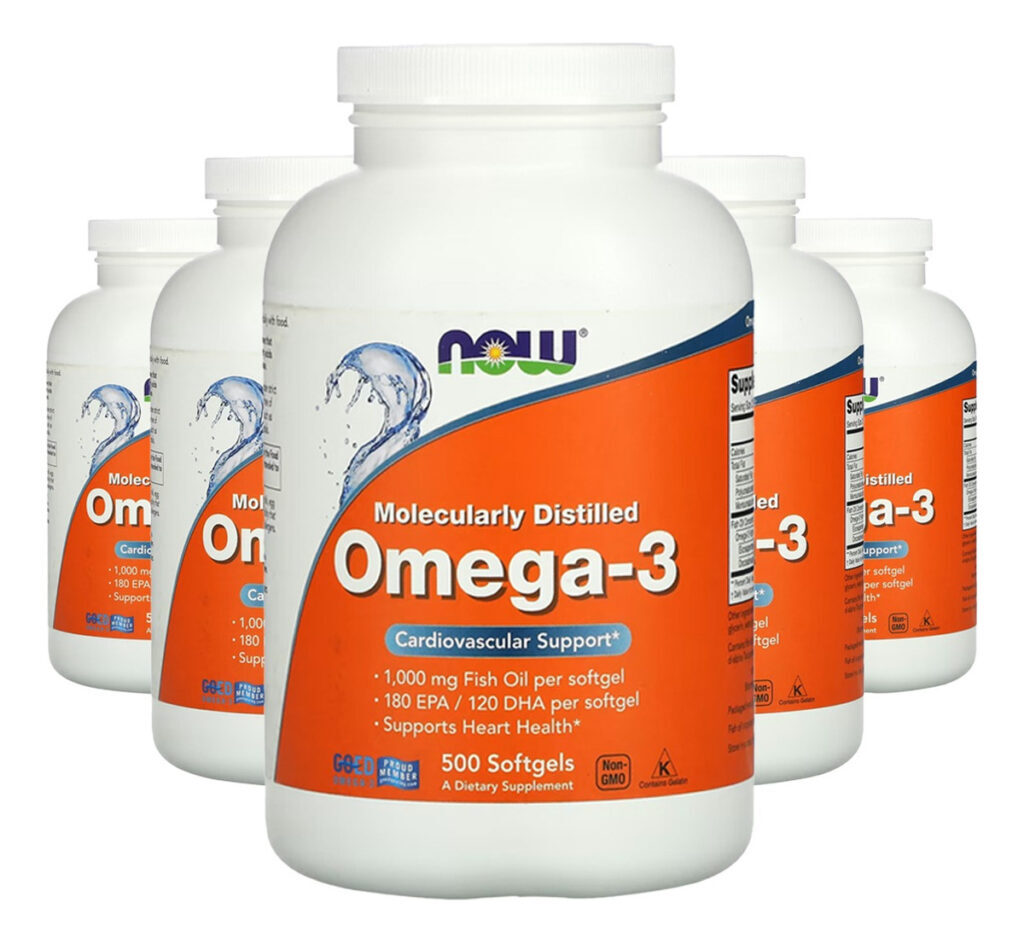Ômega-3 Molecularmente Destilado 500soft 5un Now Foods