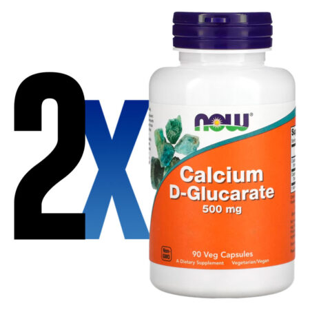 D-glucarato Cálcio 500mg 90veg Caps Importado 2un Now Foods - Imagem 2