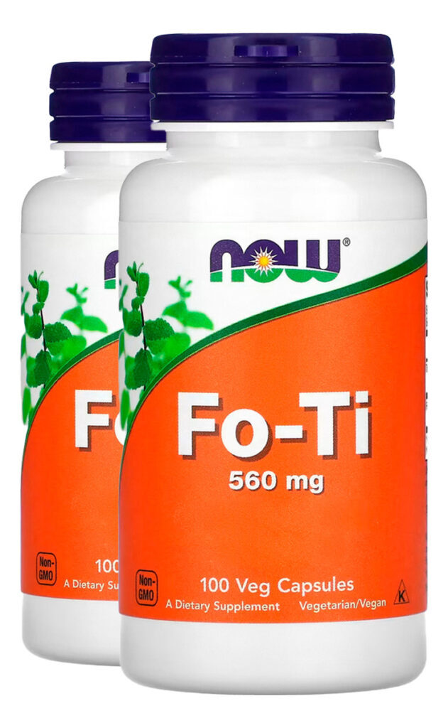 Fo-ti 560mg (he Shou Wu) 100veg Caps Importado 2un Now Foods