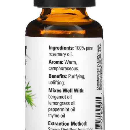 Óleo De Alecrim 30ml Now Foods 100% Puro Importado - Imagem 2