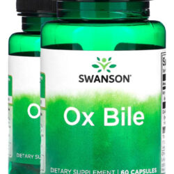 Bile De Boi Ox Bile 90mg Swanson Padronizado 60 Cápsulas 2un Sabor N/a