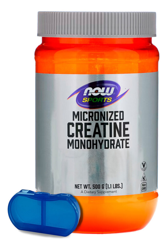Creatina Monohidratada Now Foods 500gr Pó Porta Cápsulas