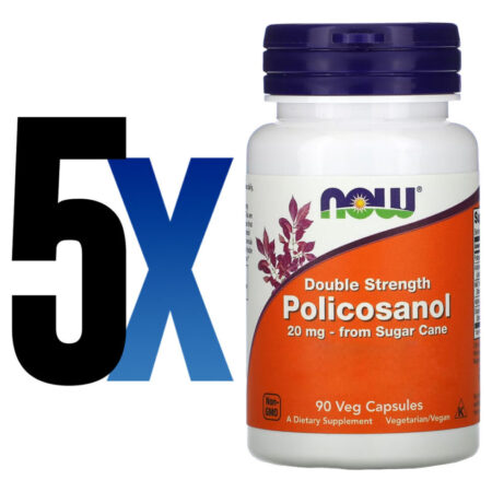 Policosanol 20mg Now Foods 90 Cápsulas Importado 5un - Imagem 2