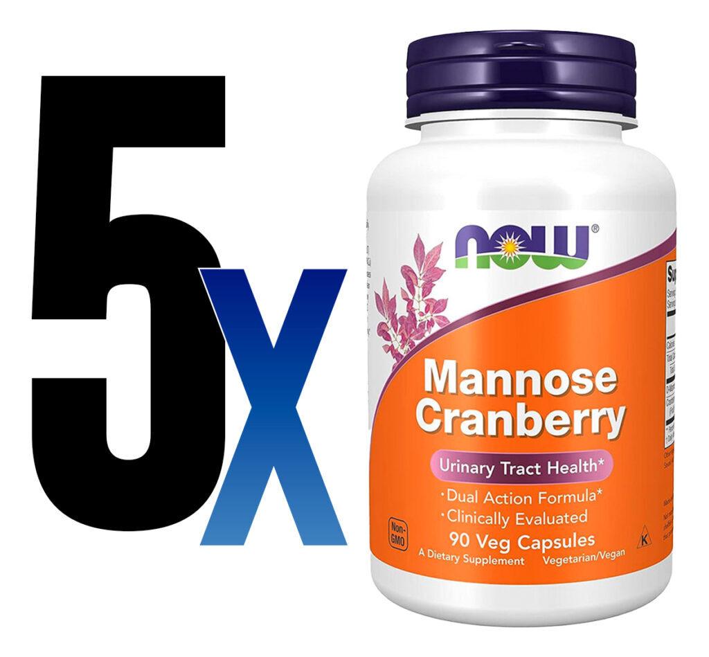 Manose E Cranberry Now Foods Mannose Cranberry 90vegcaps 5un - Imagem 2