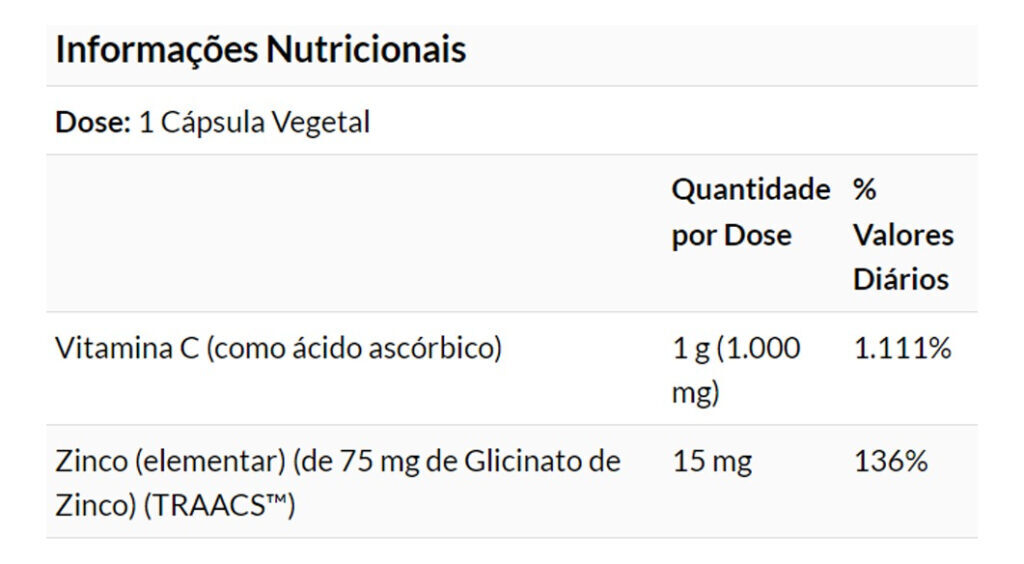 Zinco Imune E Vitamina C 180veg Caps Importado 2un Now Foods - Imagem 5
