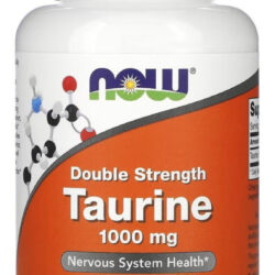 Taurine 1000mg Força Dupla 100 Cápsulas Taurina - Now Foods
