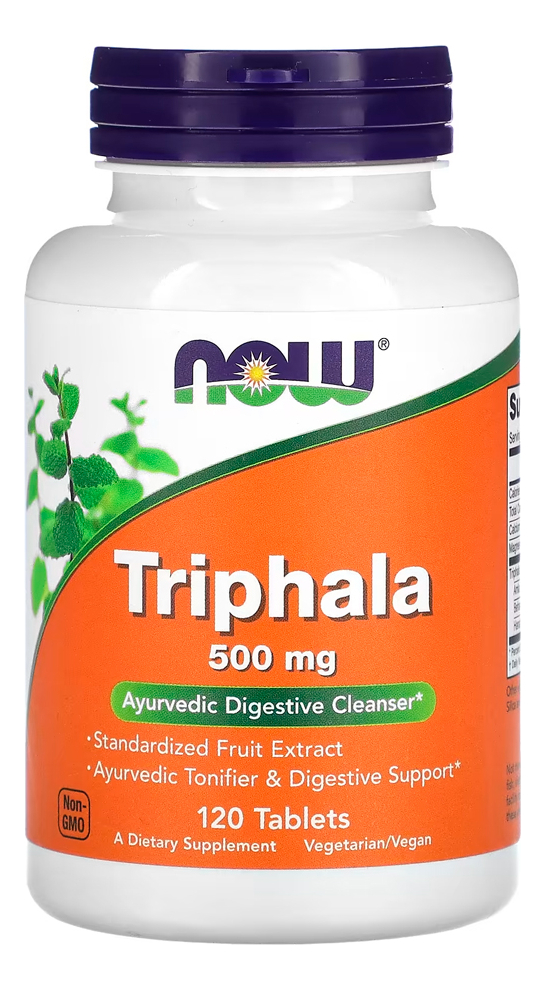 Triphala 500mg Now Foods 120 Tabs Importado