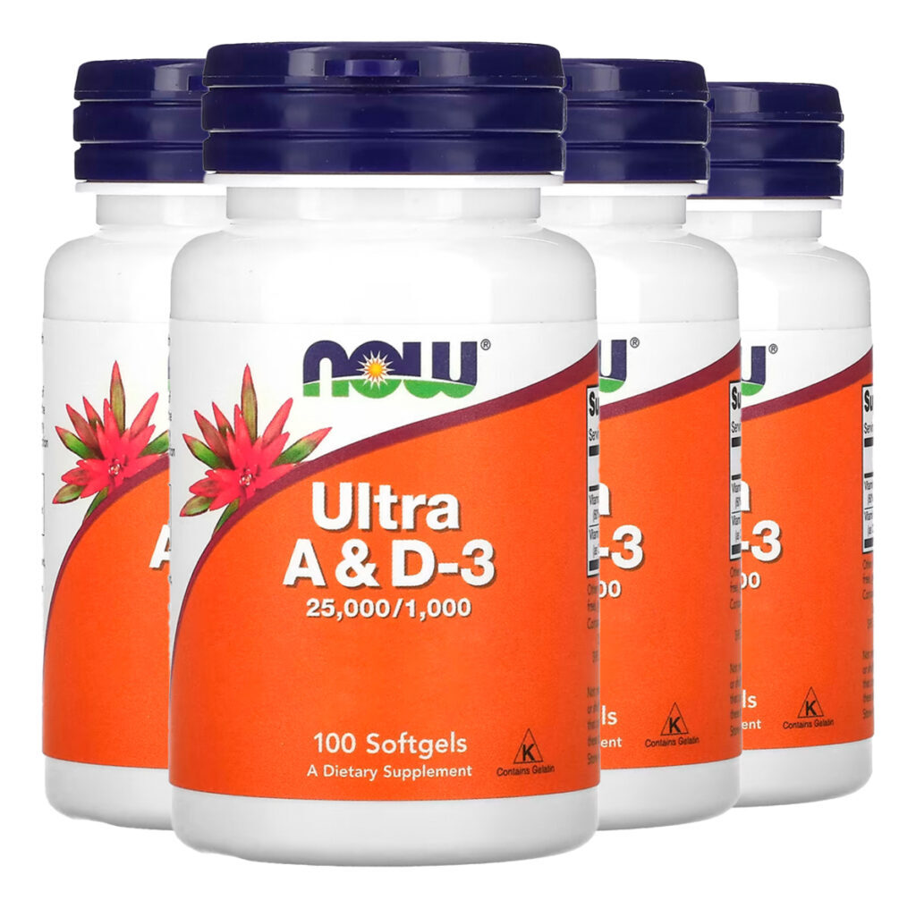 Ultra Vitamina A E D-3 Now Foods 100soft Importado 4un