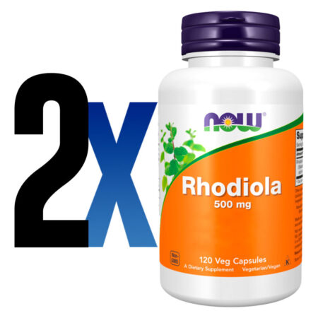 Extrato Rhodiola 500 Mg 120 Veg Cáps Importado 2un Now Foods - Imagem 2