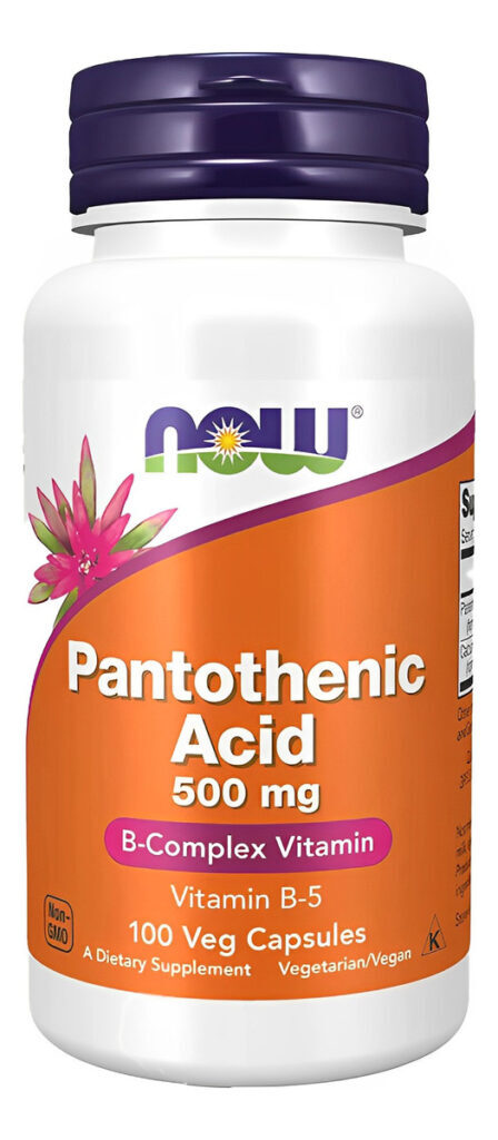 Ácido Pantotênico 500mg Vitamina Complexo B 100cap Now Foods Sabor N/a