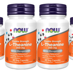 L-teanina 200mg Now Foods L-theanine 60 Veg Caps 4un Sabor Sem Sabor