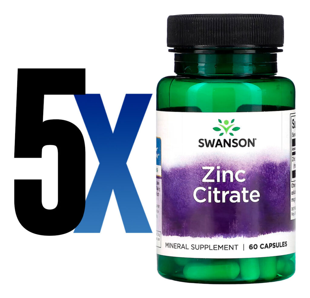 Citrato De Zinco 30 Mg Swanson 60 Capsulas Importado 5un - Imagem 2