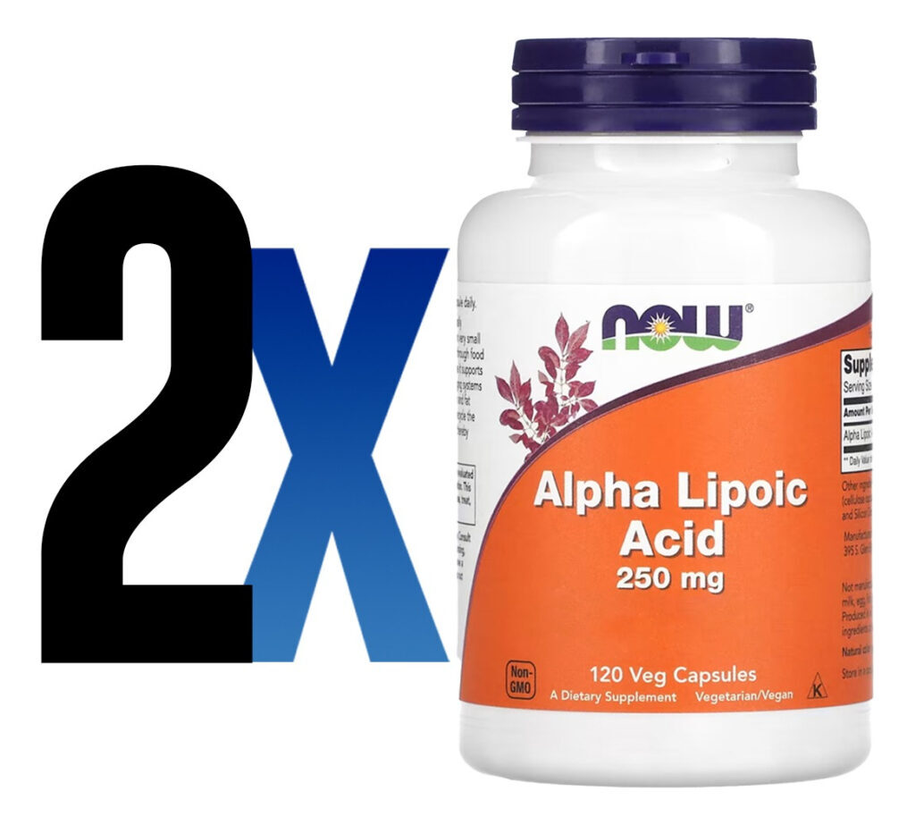 Ácido Alfa Lipóico 250mg 120cápsulas Importado 2un Now Foods - Imagem 2