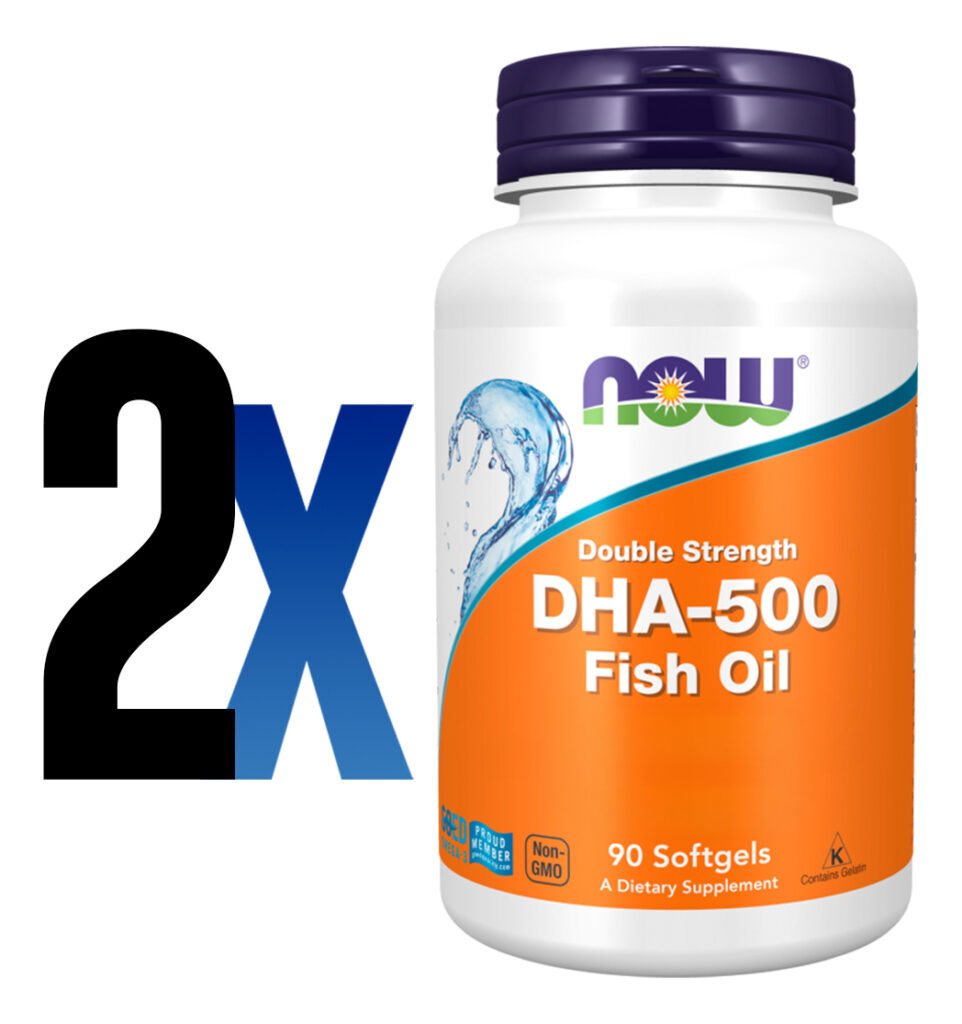 Dha-500 250epa Óleo De Peixe 90soft Importado 2un Now Foods - Imagem 2