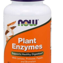 Plant Enzymes 120 Cáps Enzimas Digestivas Now Foods Sabor Neutro