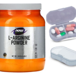 L-arginina Em Pó Now Foods Sports 1kg + Porta Cápsulas