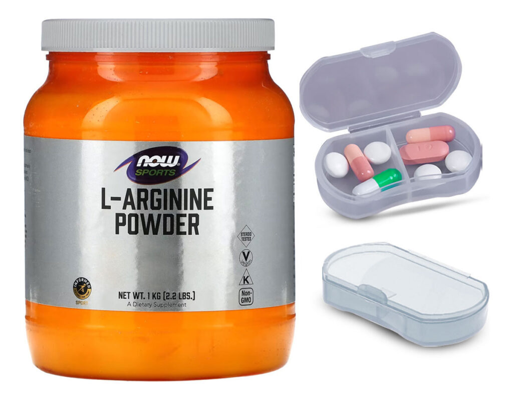 L-arginina Em Pó Now Foods Sports 1kg + Porta Cápsulas