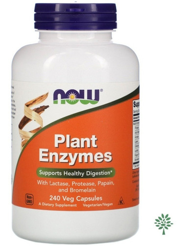 Plant Enzymes 240 Cápsulas Enzimas Digestivas Now Foods