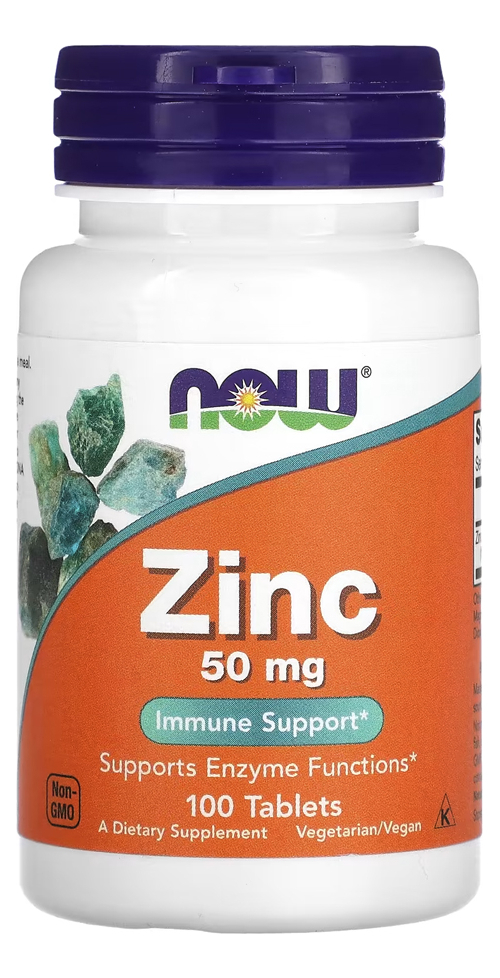 Gluconato De Zinco 50mg Now Foods 100tabs