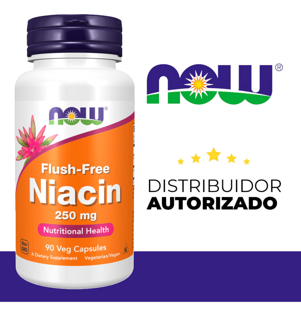 Niacina 250mg Now Foods Flush-free 90 Cápsula Importado - Imagem 5
