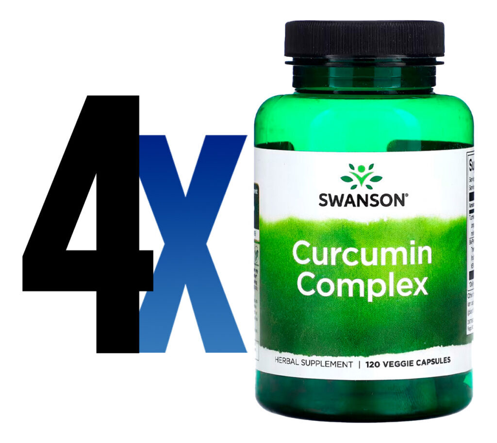 Curcumina Complex Swanson Com Bioperine 120cap Importado 4un - Imagem 2