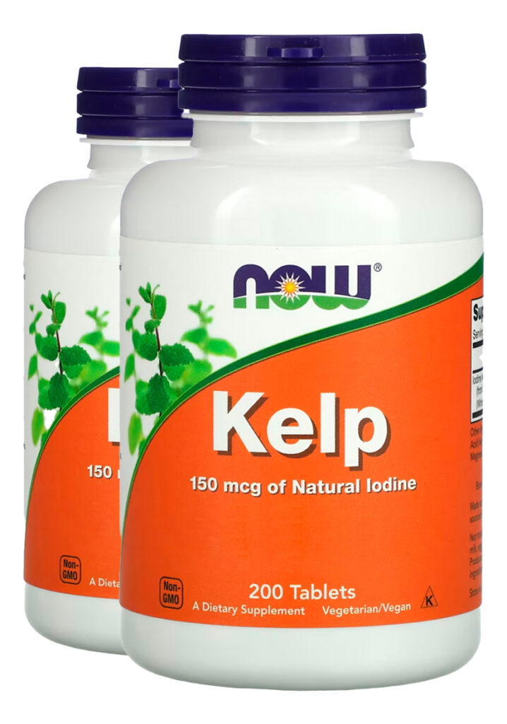 Kelp Algas 150mcg Iodo 200 Tabls Importado 2un Now Foods
