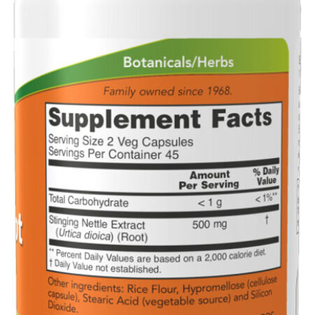 Now Foods Extrato Raiz De Urtiga 250mg 90cáps Importado - Imagem 2
